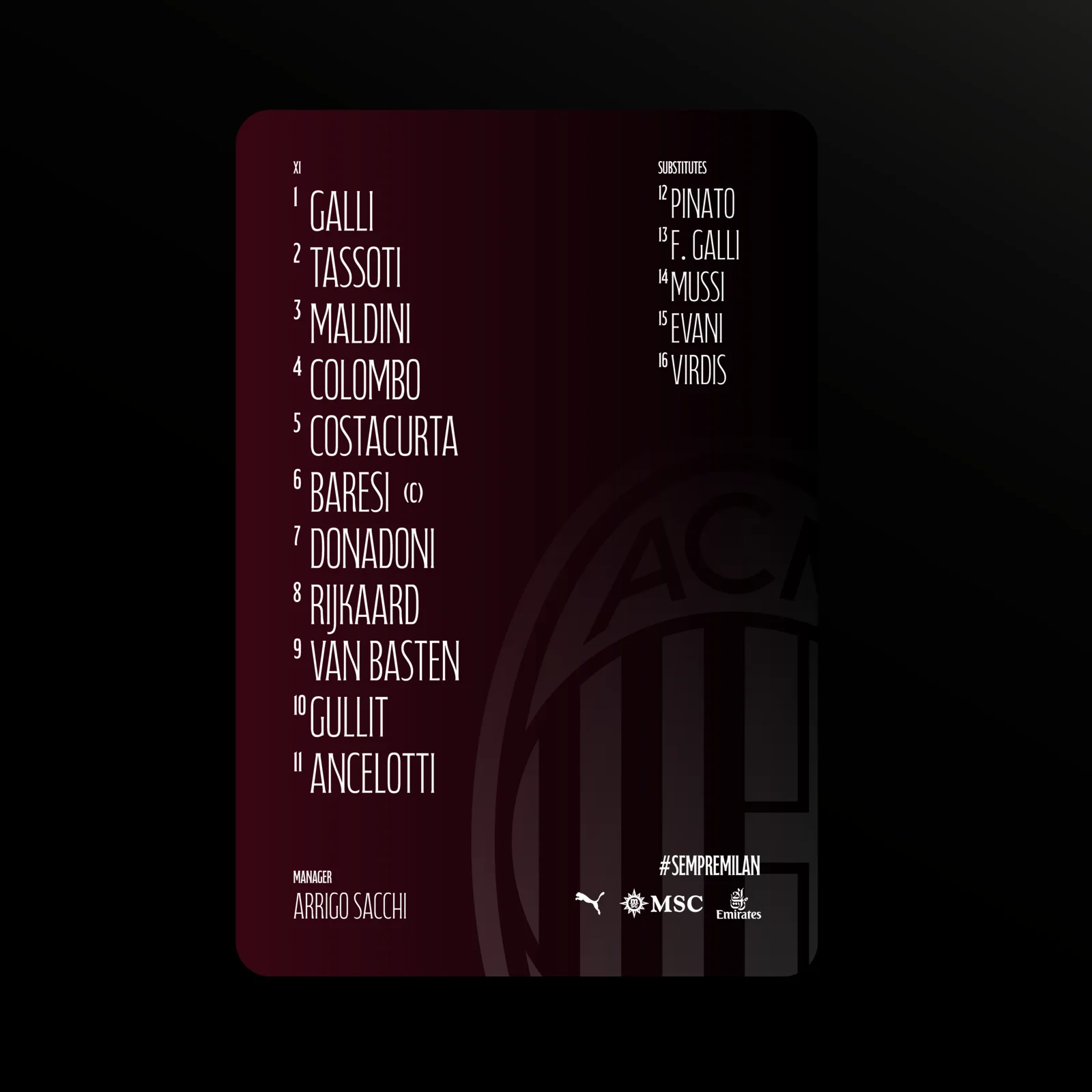 AC Milan 1989
